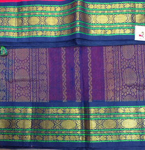 Pure silk cotton Korvai 12yardz