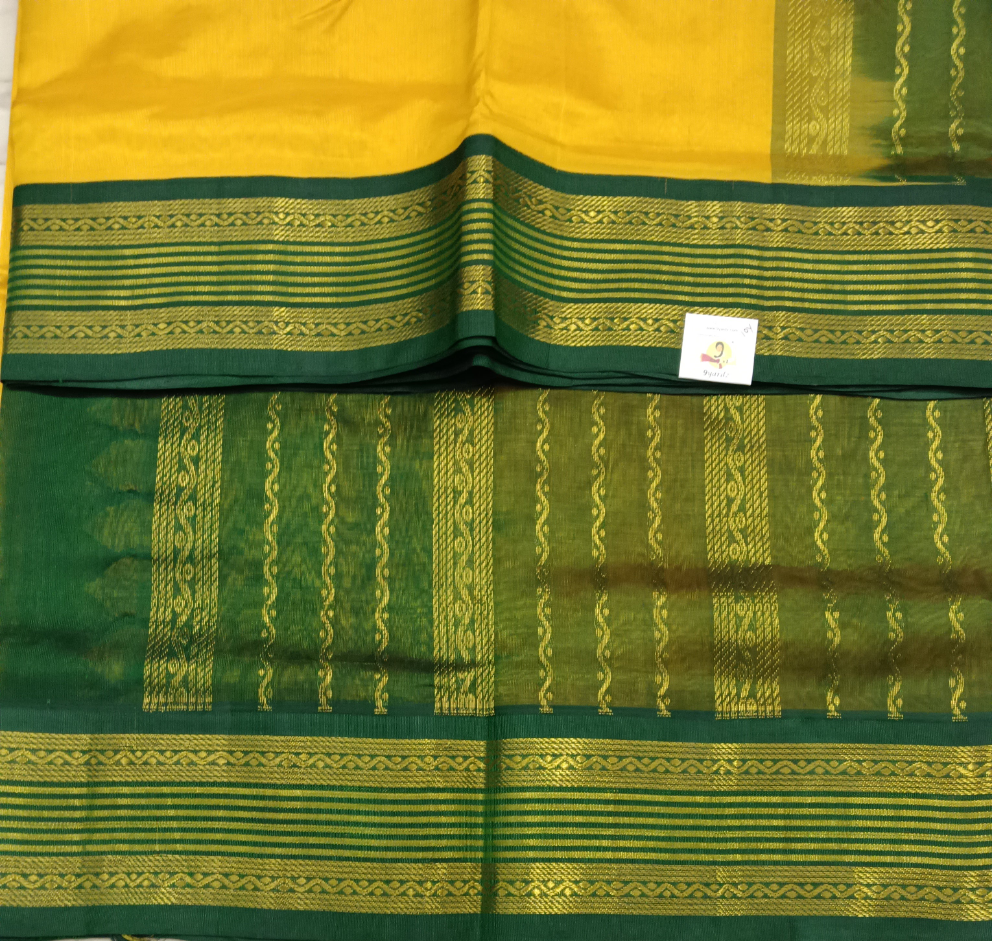 Pure silk cotton -Korvai 10yards madisar