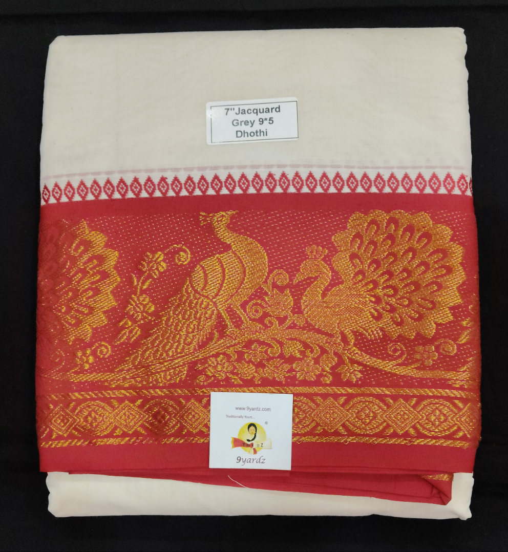 Cotton Dhothi Jacquard 9*5