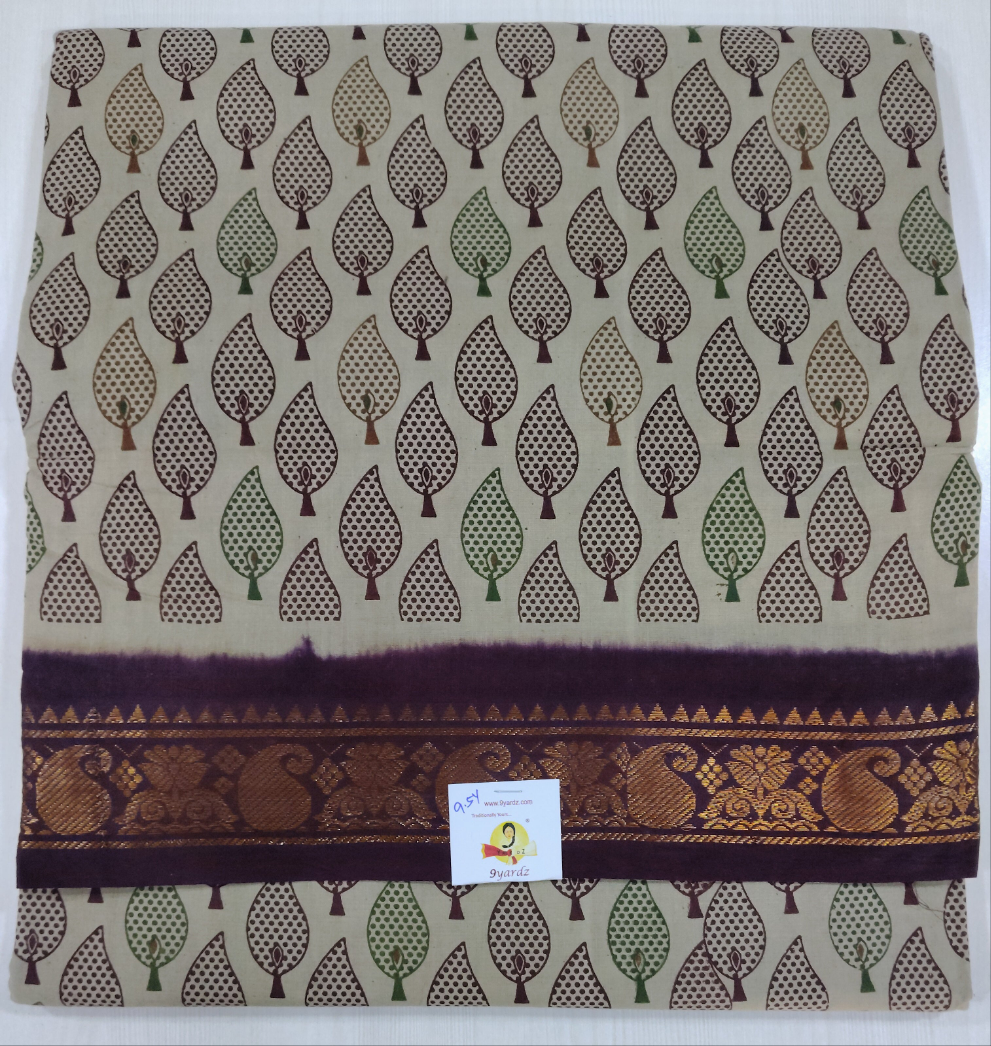 Sungudi cotton 9.5 yards madisar