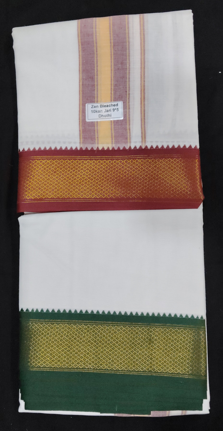 Cotton Dhothi Bleached 9*5