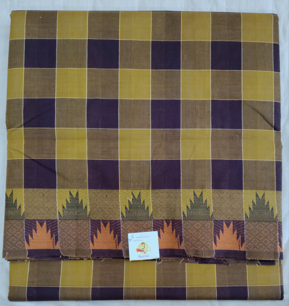 Chettinadu / Karaikudi cotton 10.5 yards madisar β 9yardz