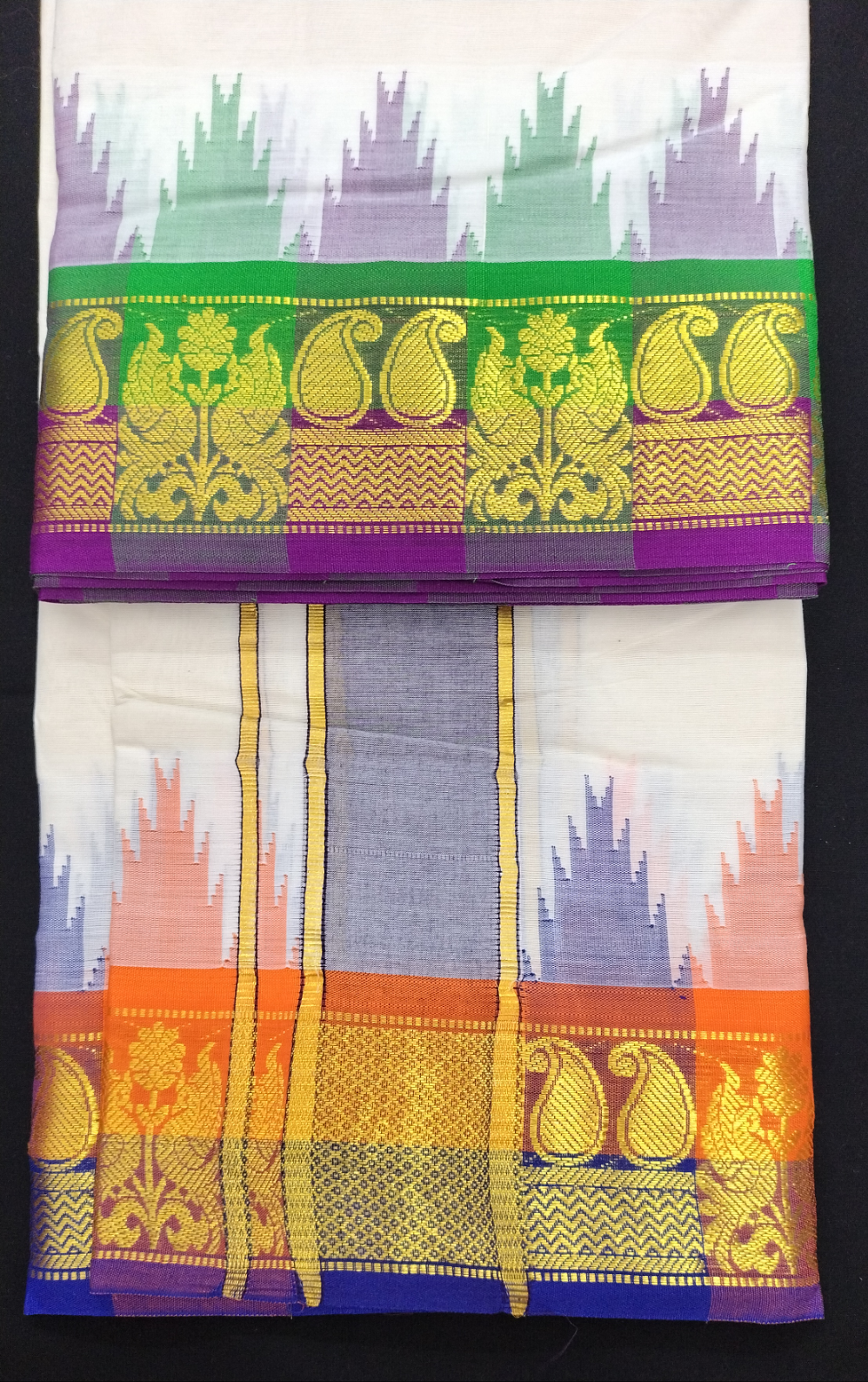 Pure cotton Muhurtham dhoti 9*5