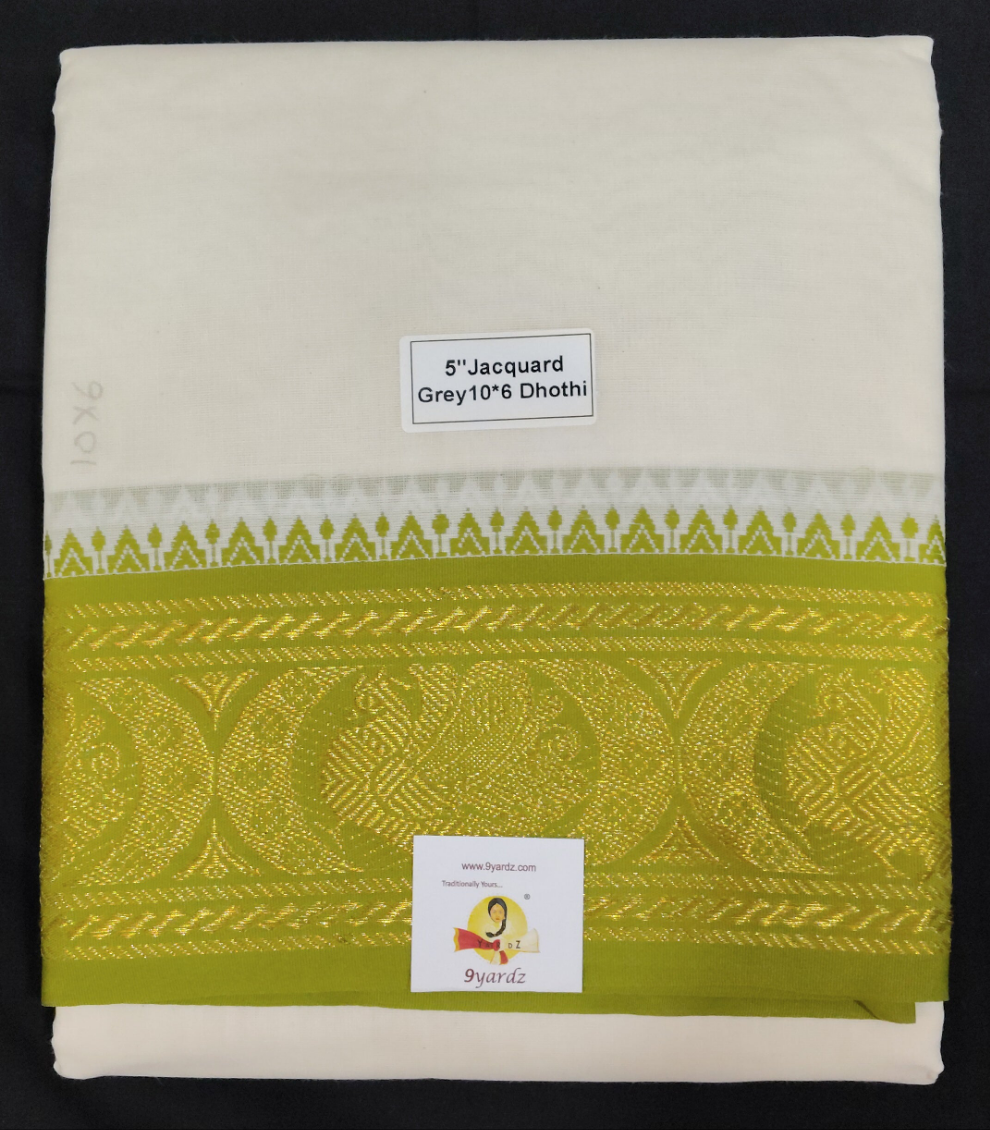 Cotton Dhothi Jacquard 10*6