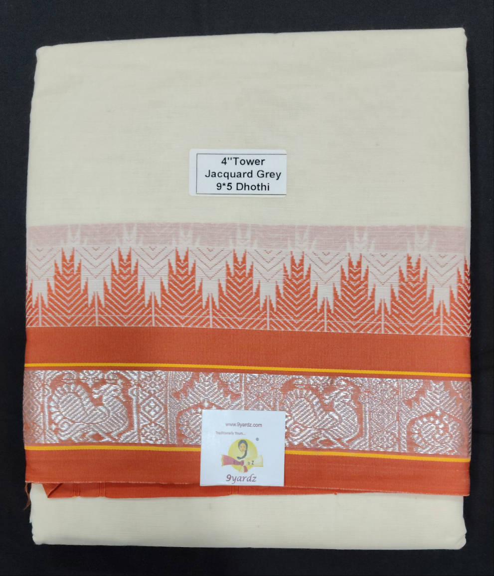 Cotton Dhothi Jacquard 9*5