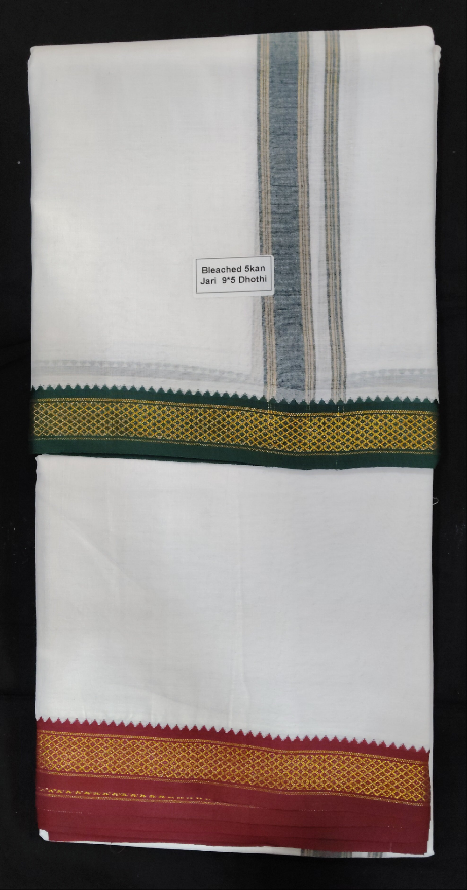 Cotton Dhothi Bleached 9*5