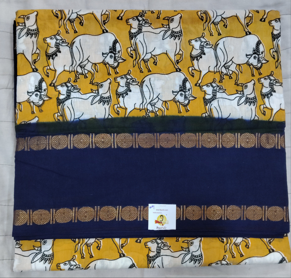 Sungudi cotton 10.5 yards madisar