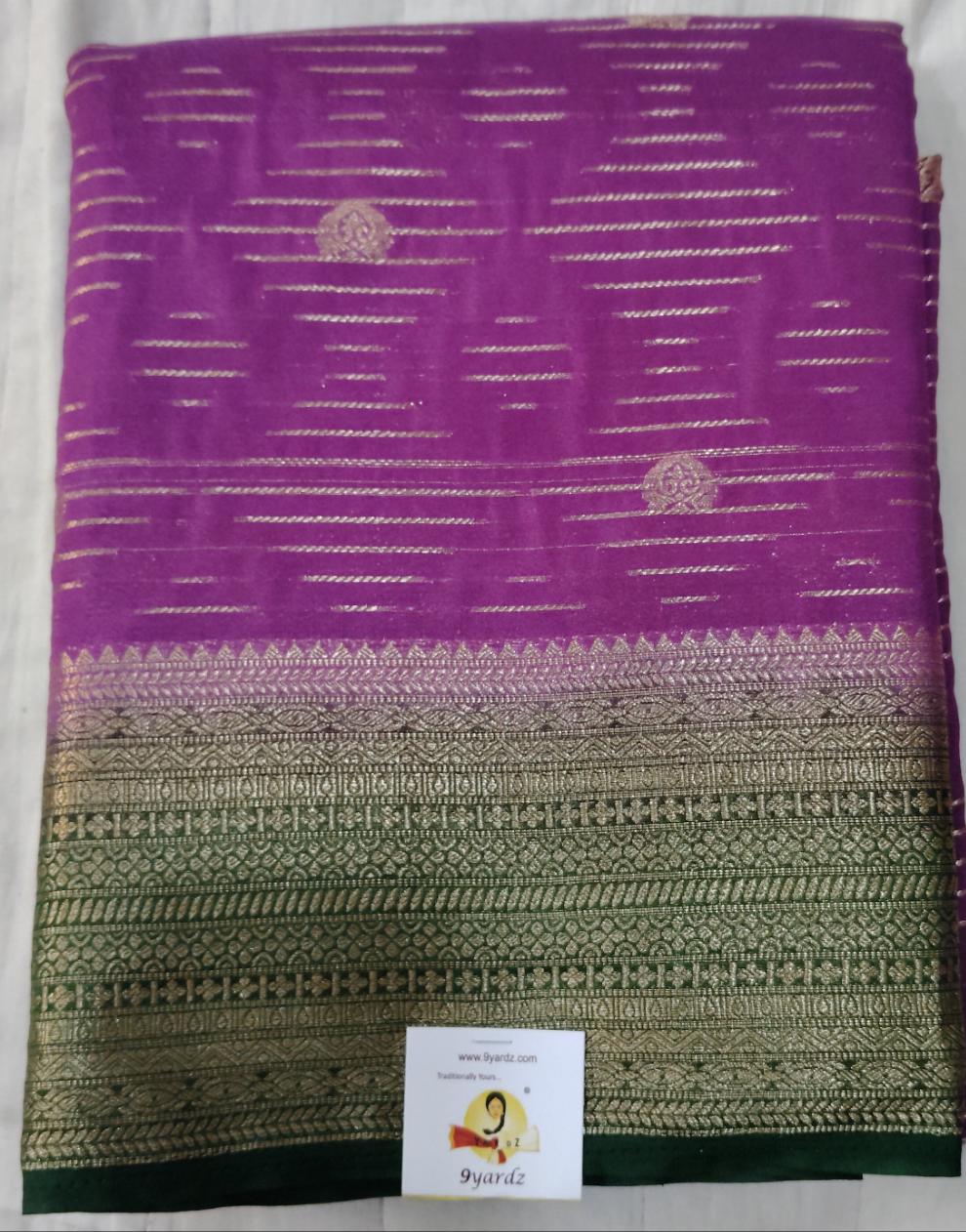 Mysore crepe silk checked (synthetic)