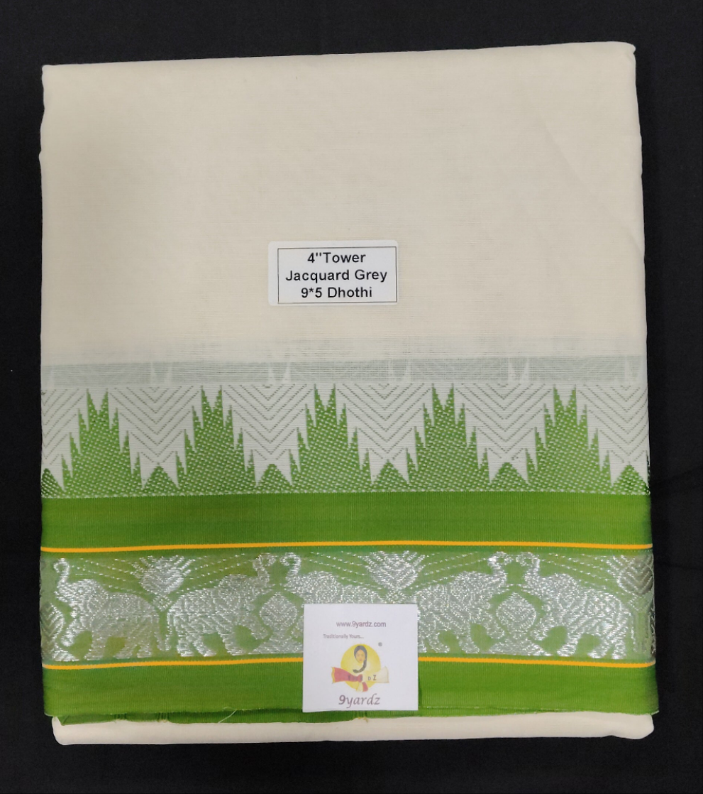 Cotton Dhothi Jacquard 9*5