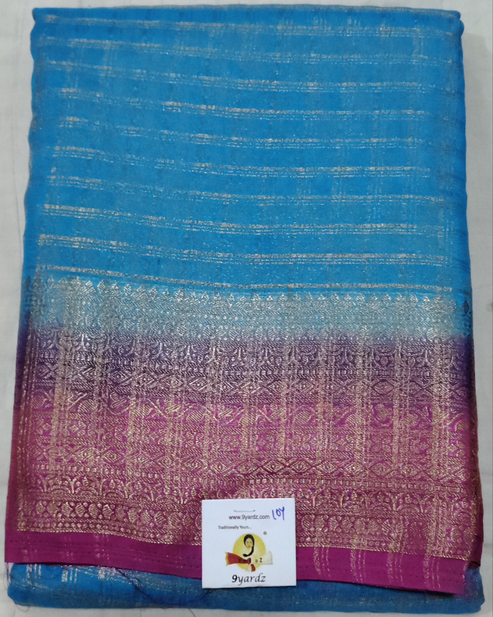 Mysore crepe silk checked (synthetic)