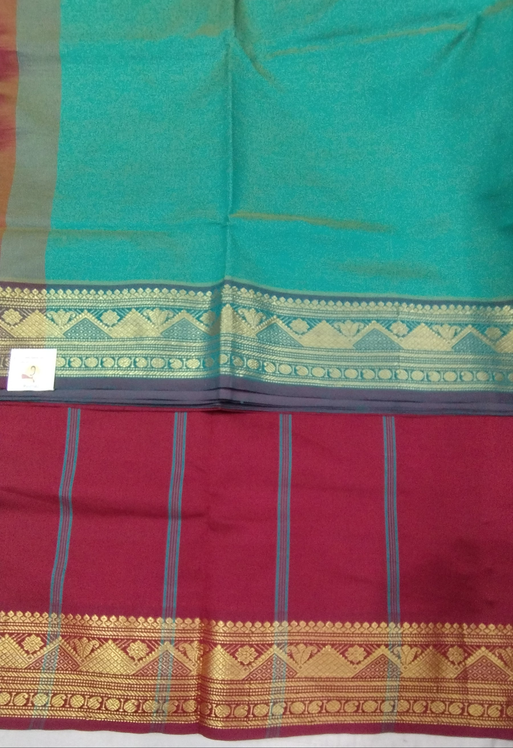 Semi silk Plain 6Yards