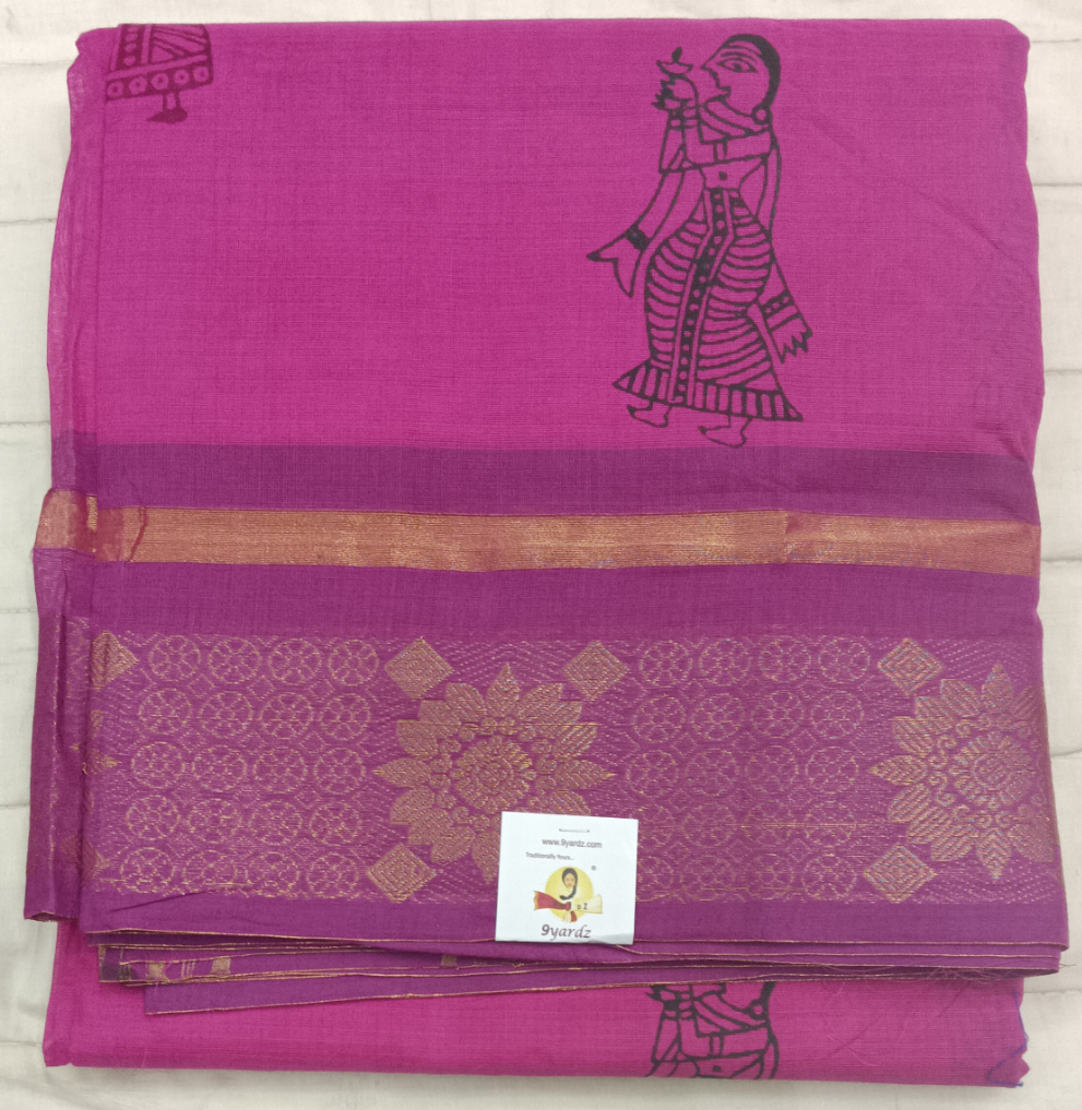 Arupukottai cotton Printed 10 yards madisar