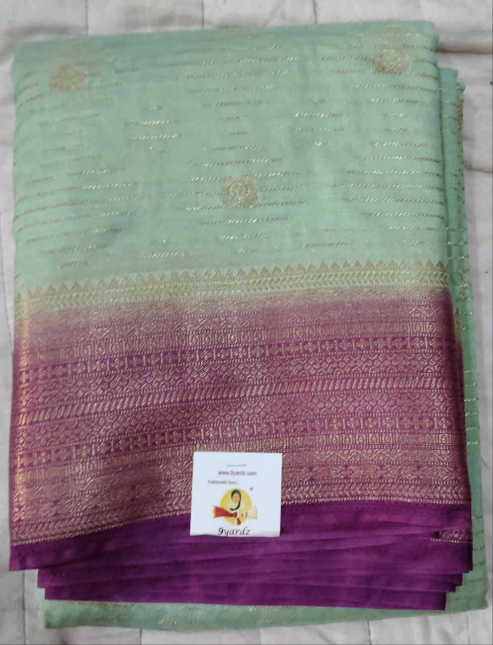 Mysore crepe silk checked (synthetic)