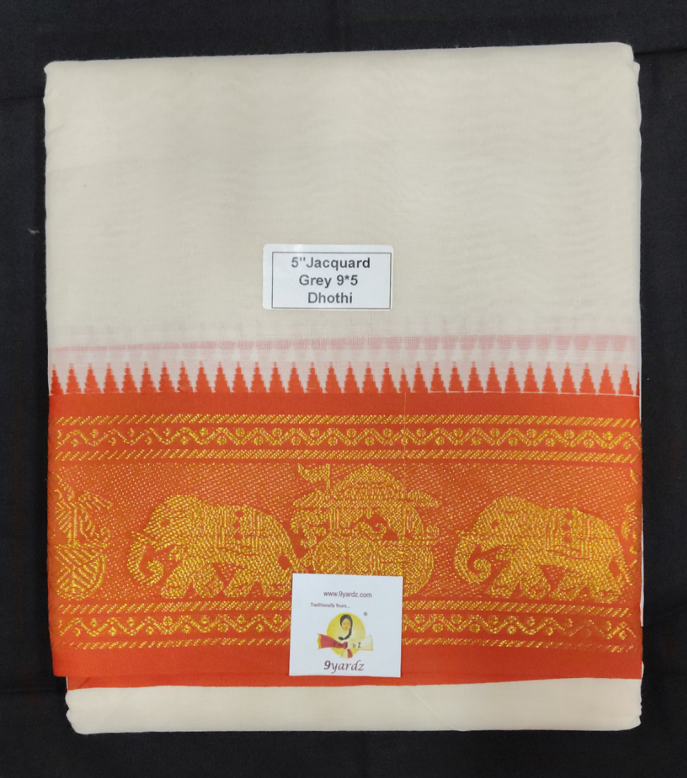 Cotton Dhothi Jacquard 9*5
