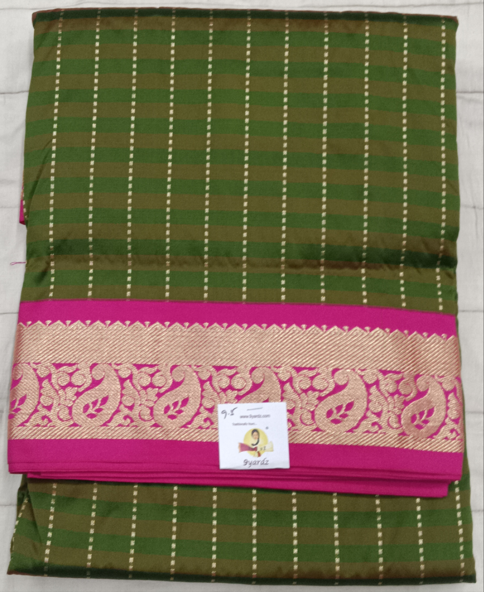Poly silk 9.5yards checked madisar
