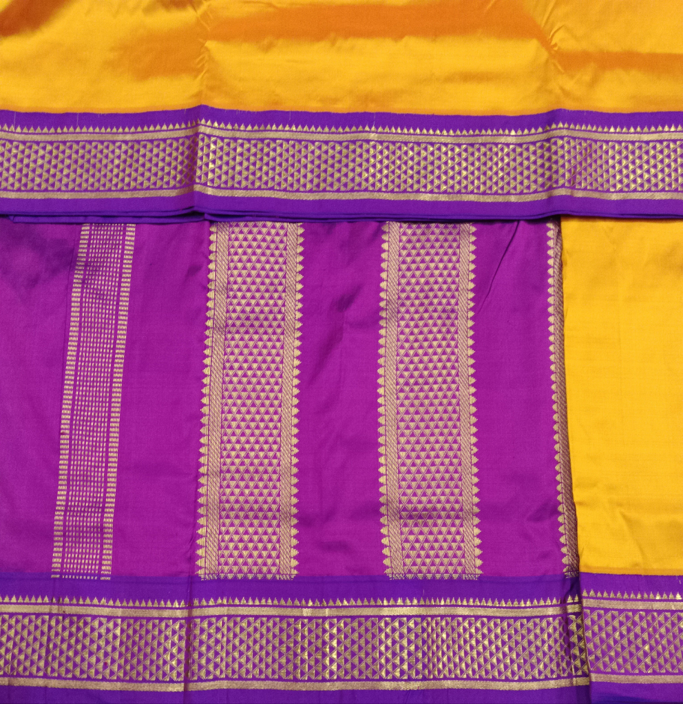 Pure silk 9.5yardz  saree