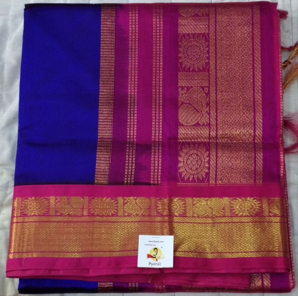 Pure silk cotton -Korvai 10yards madisar
