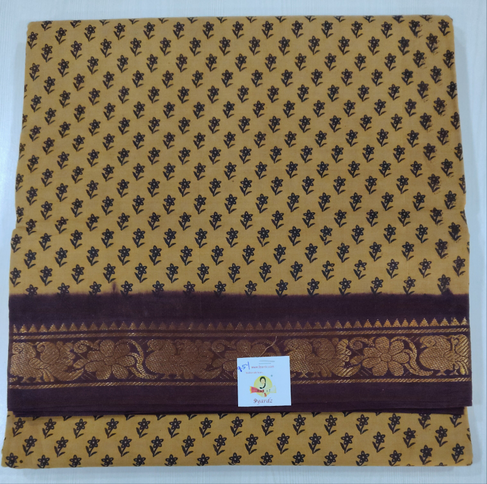 Sungudi cotton 9.5 yards madisar