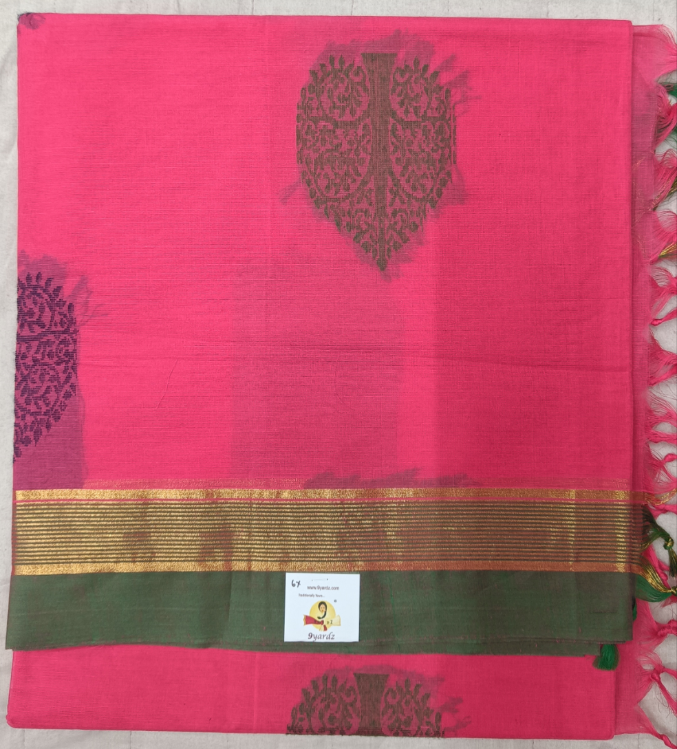 Chettinadu cotton Embossed 6 yardz