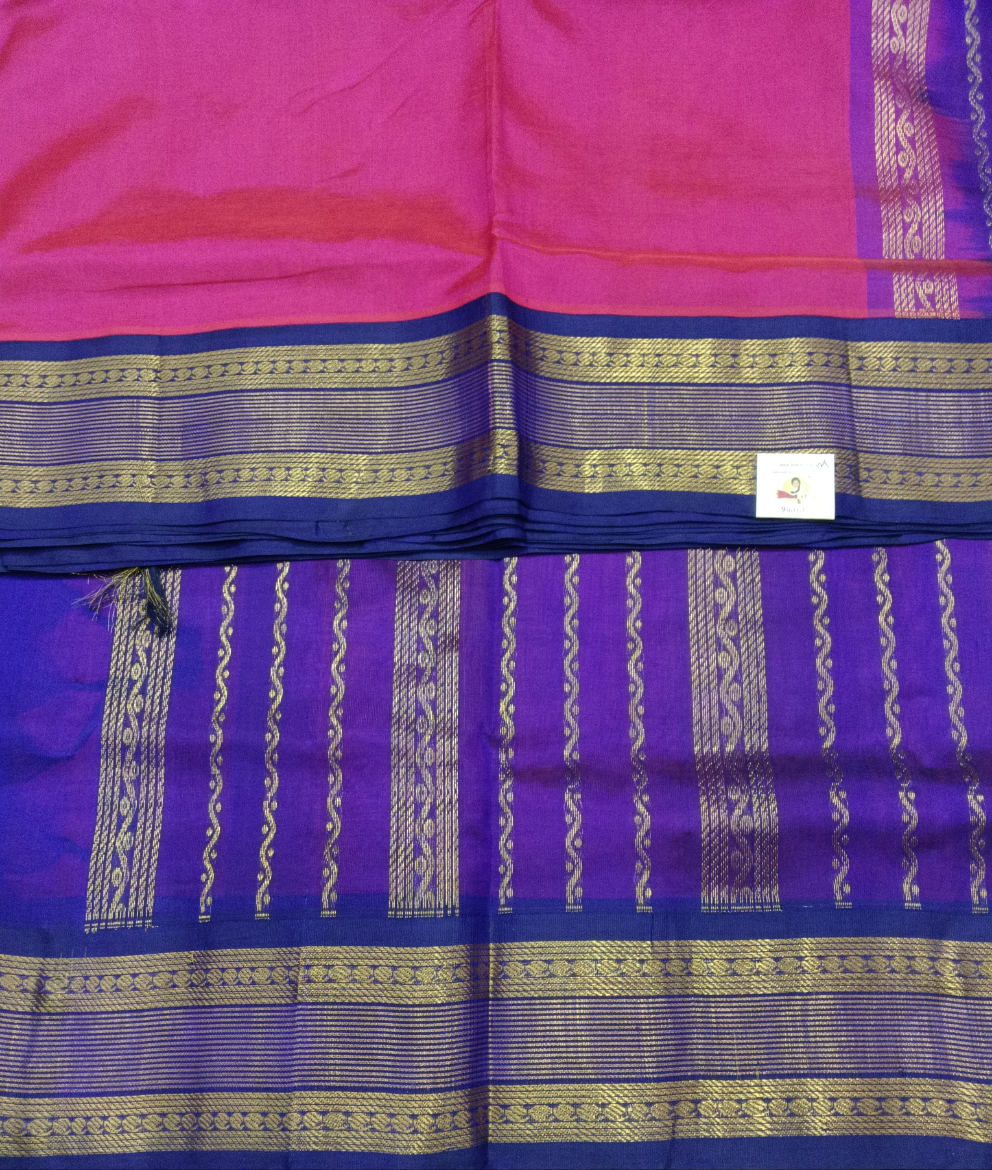 Pure silk cotton Korvai 12yardz