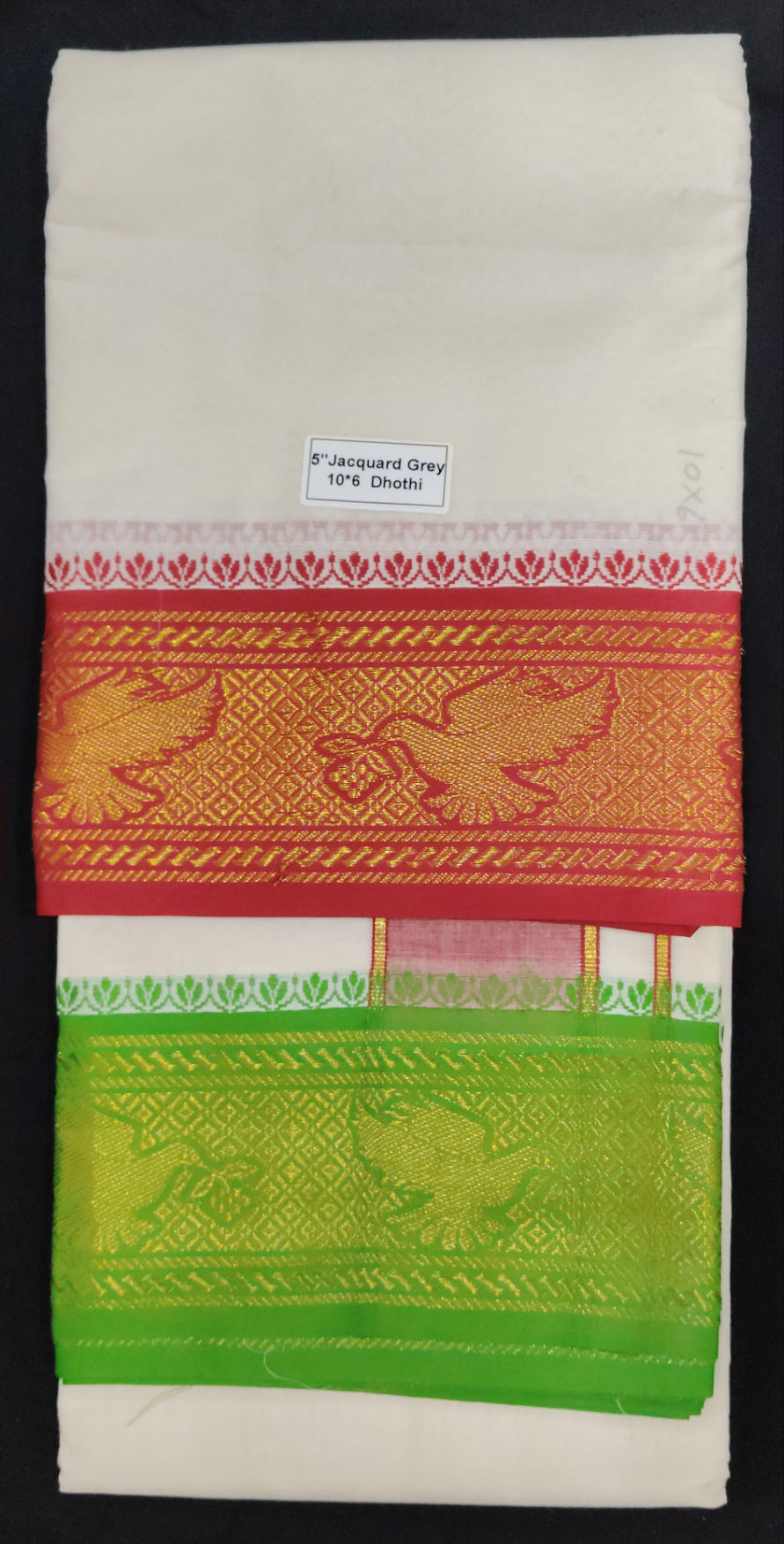 Cotton Dhothi Jacquard 10*6