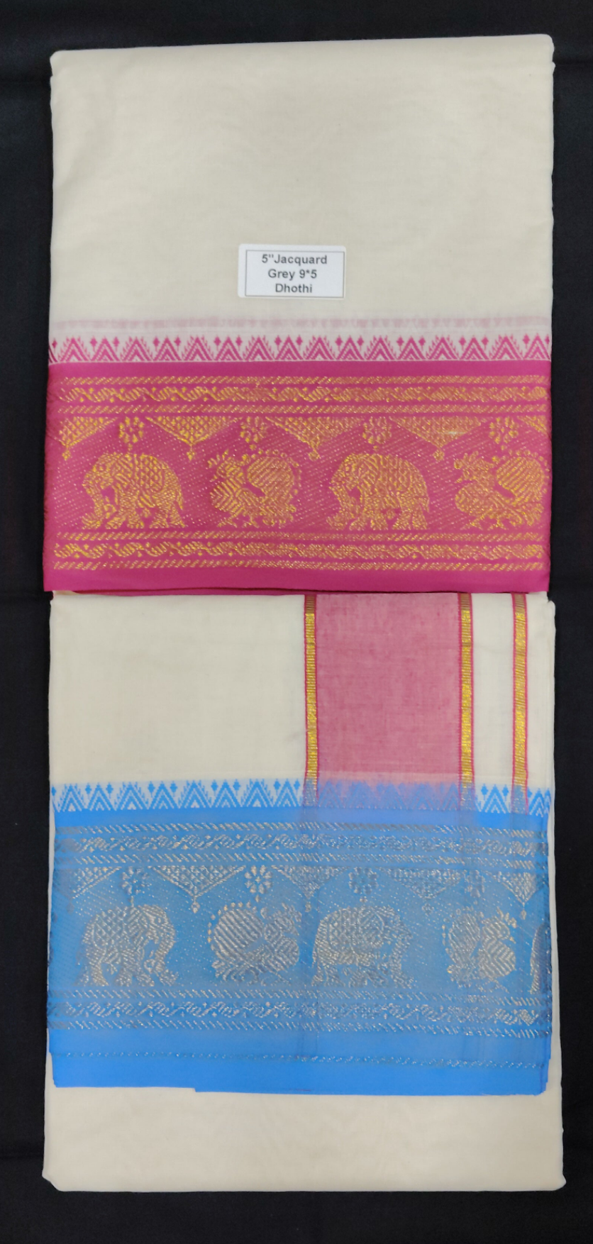 Cotton Dhothi Jacquard 9*5