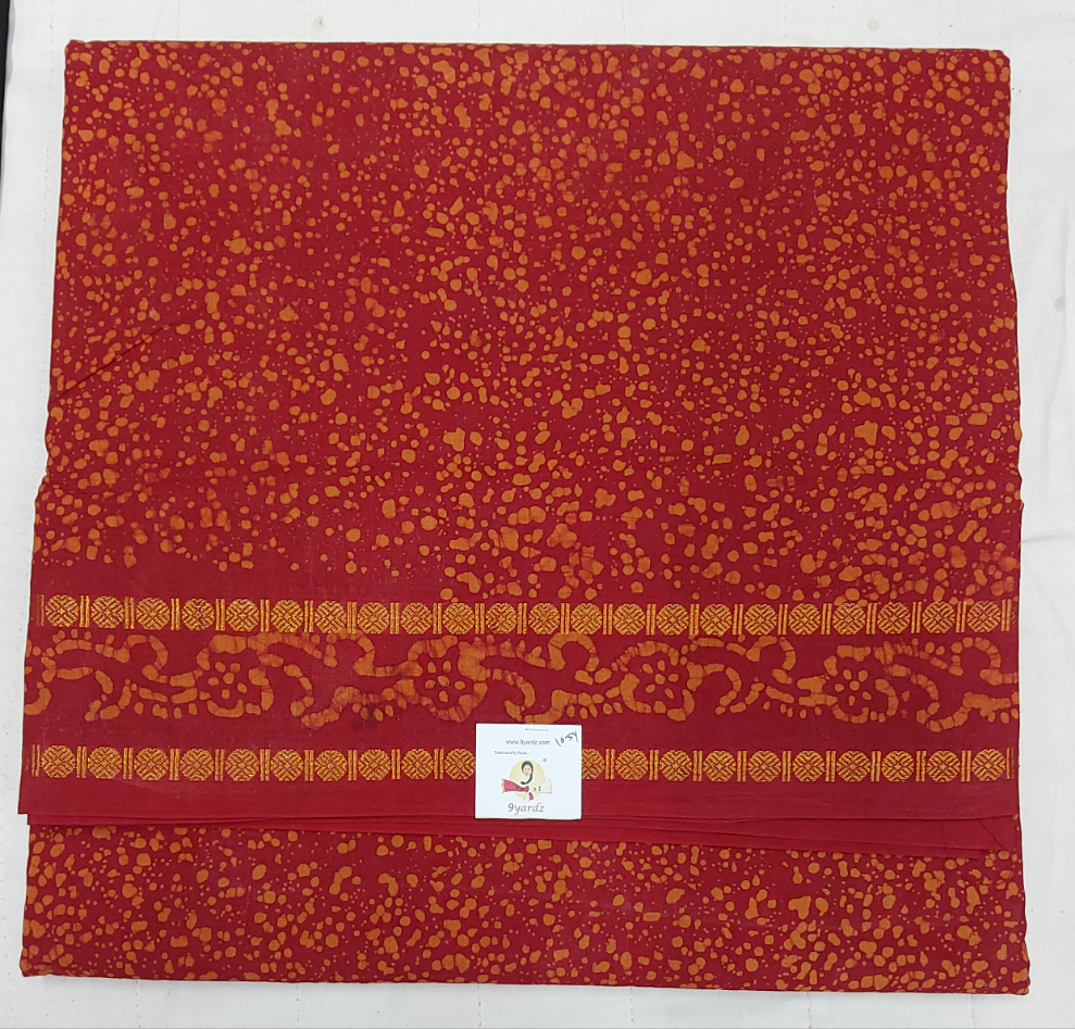 Sungudi Spray Printed 10.5 yards