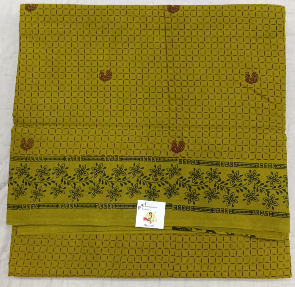 Sungudi cotton 10.5yards 49"