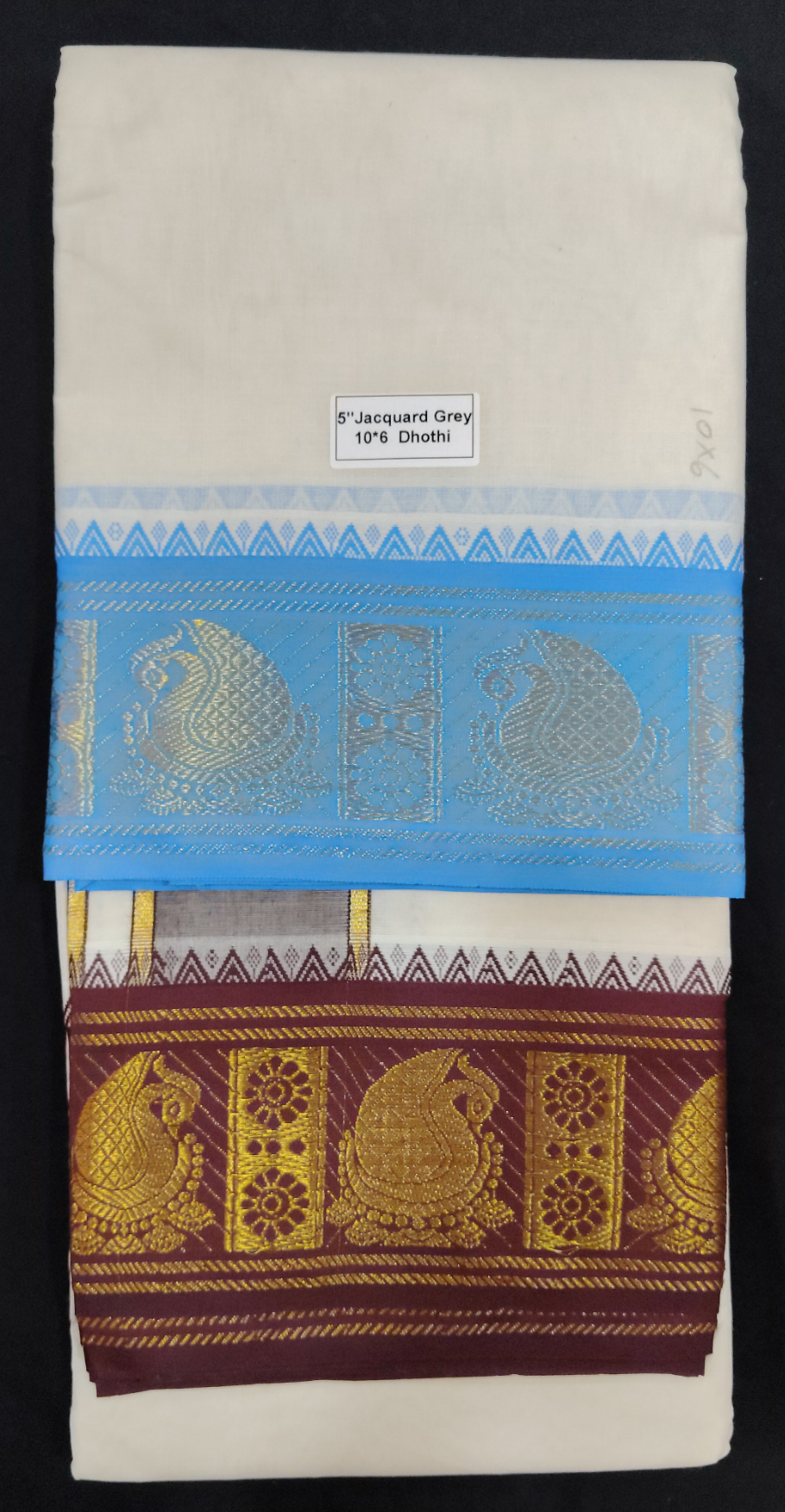 Cotton Dhothi Jacquard 10*6