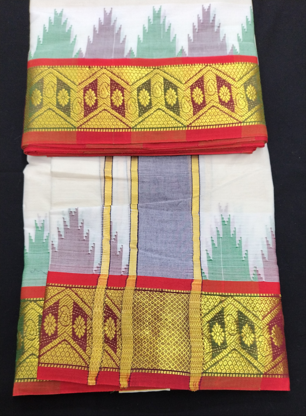 Pure cotton Muhurtham dhoti 9*5