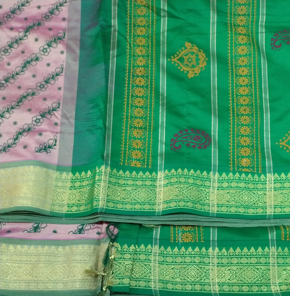 Semi Silk cotton printed Madisar