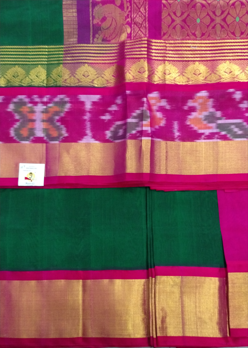 Korvai Silk Cotton Pochampalli 10yardz