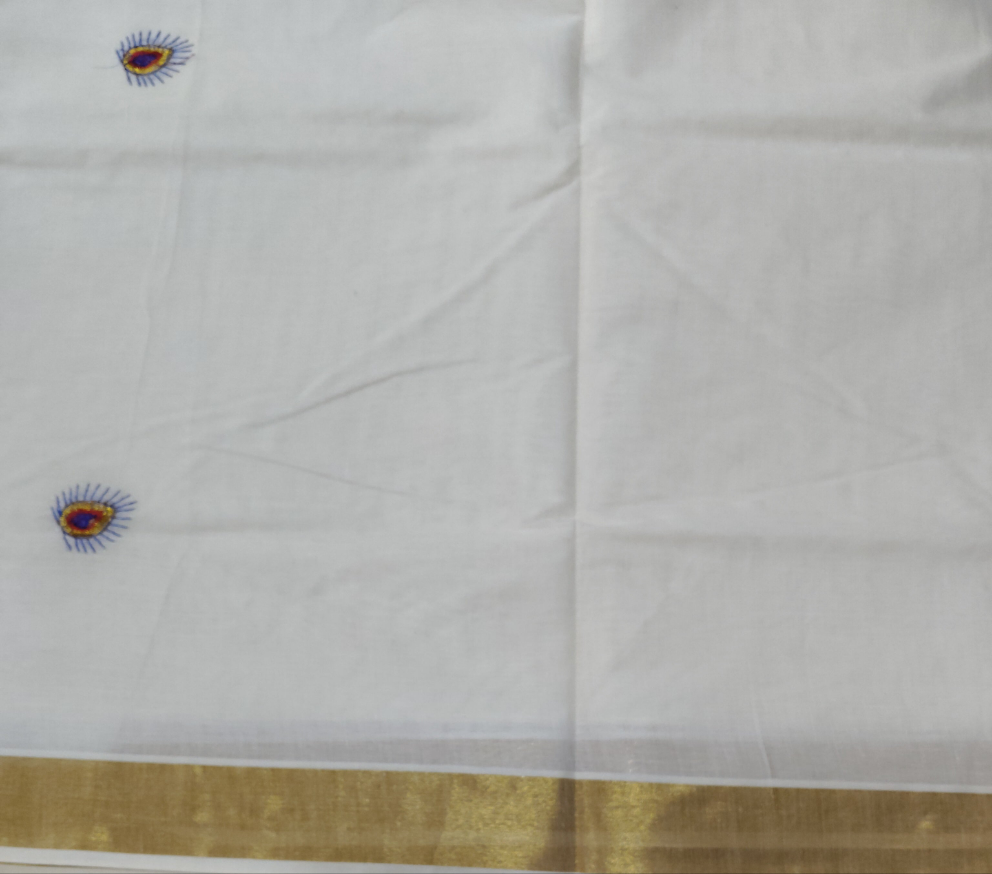 Kerala kasavu saree