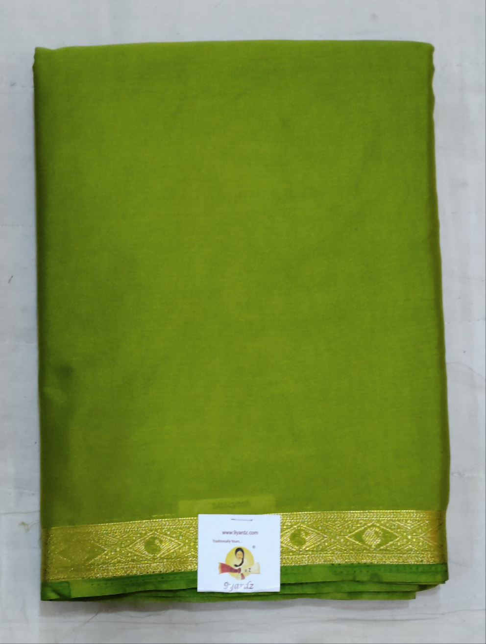 Synthetic Mysore silk 6yardz