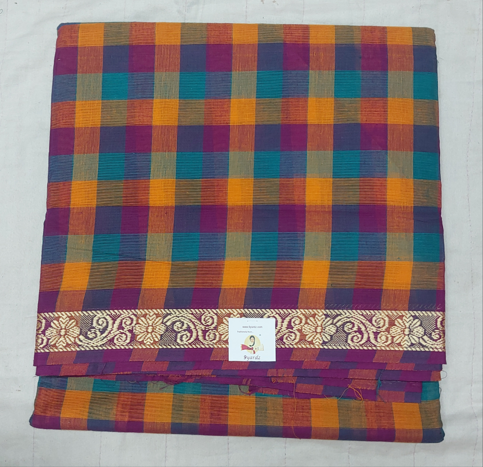 Chettinadu / Karaikudi cotton 10.5 yards madisar