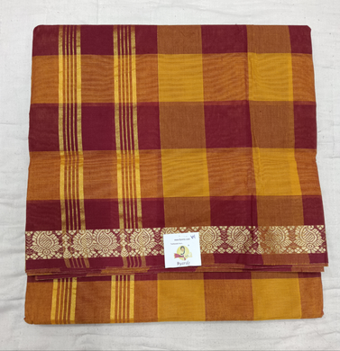 Chettinadu cotton checked 6 yardz