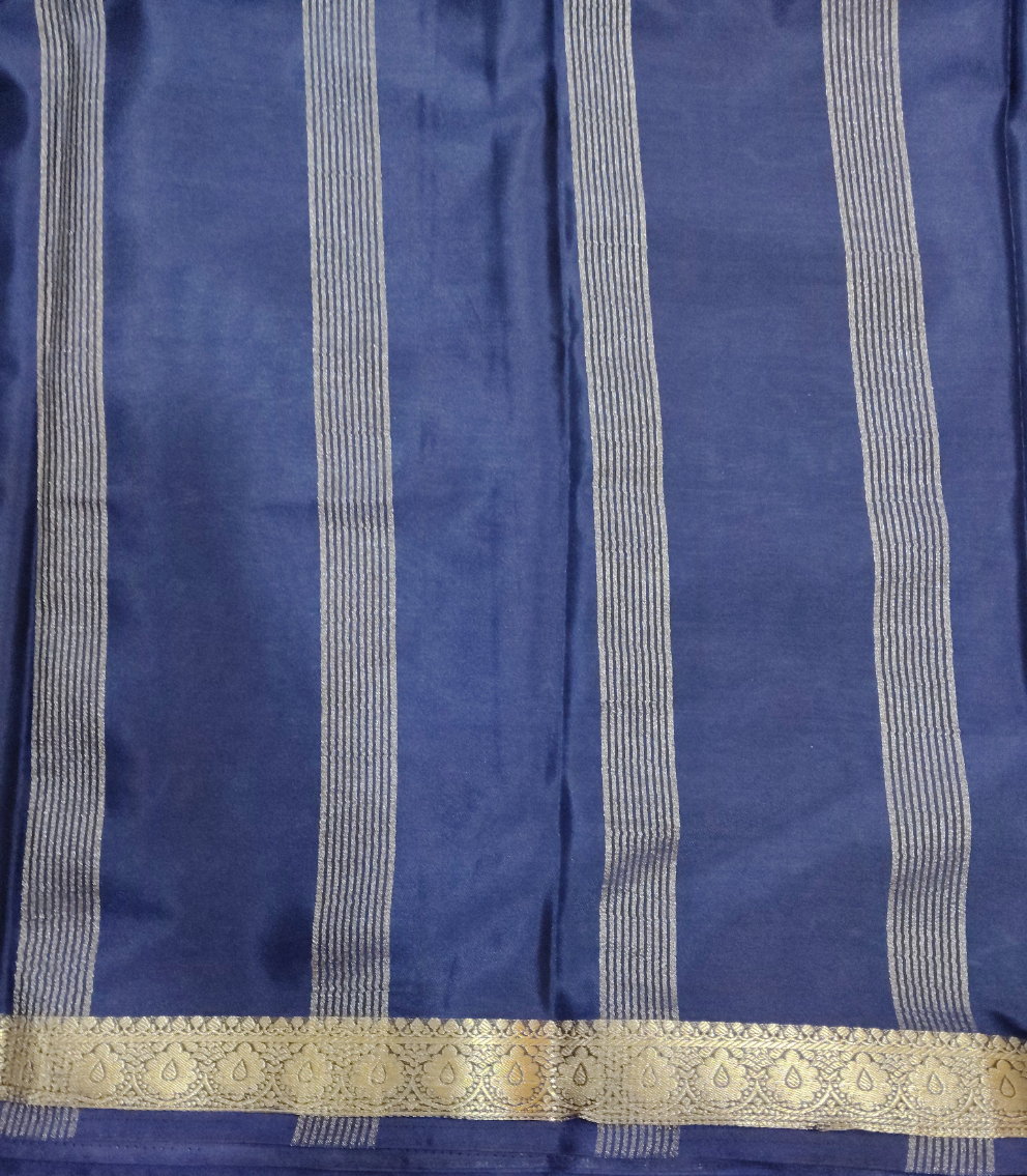 Synthetic Mysore silk 6yardz