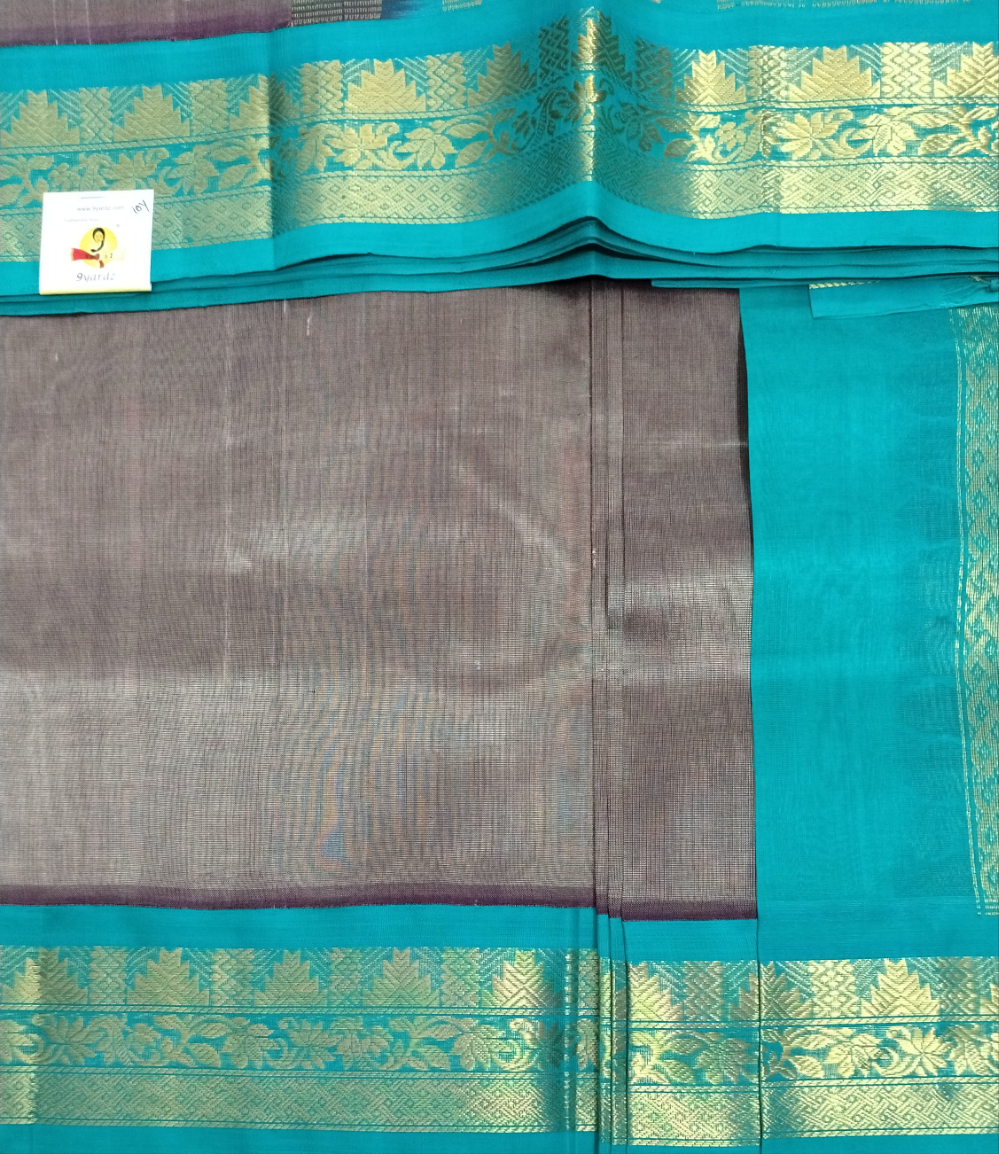 Pure silk cotton -Korvai 10yards madisar
