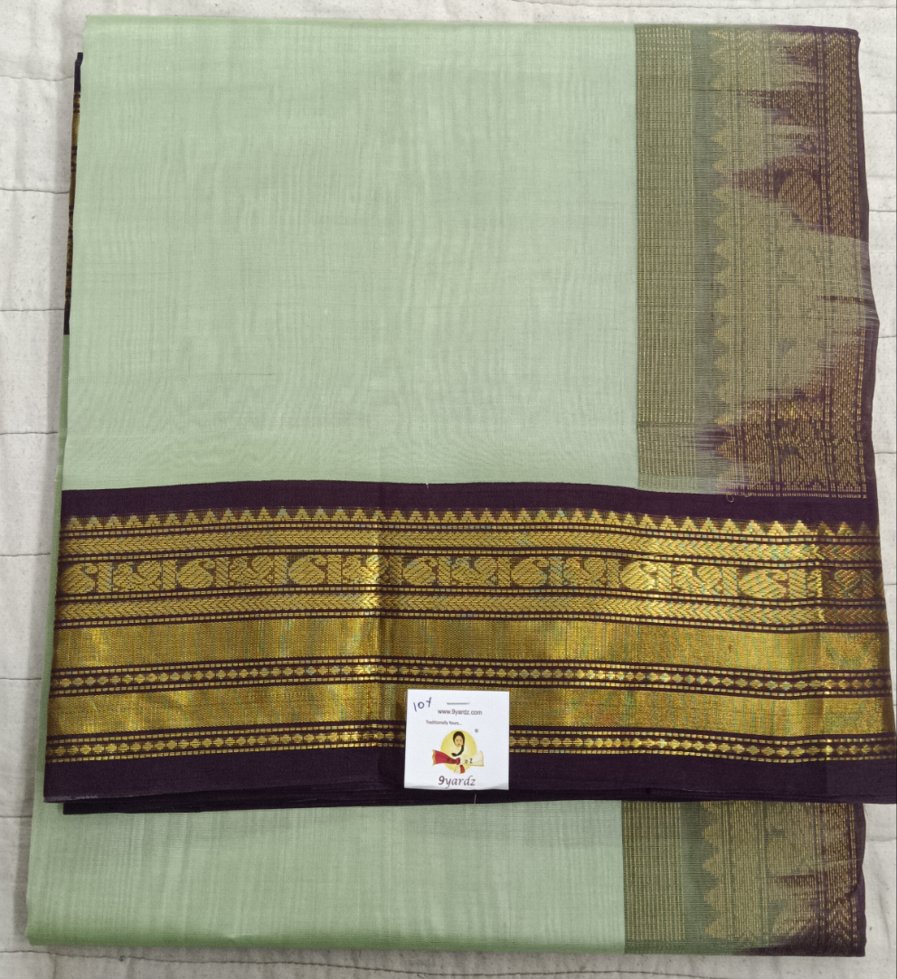 Pure silk cotton -Korvai 10yards madisar