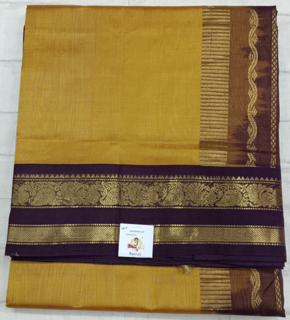 Pure silk cotton -Korvai 10yards madisar