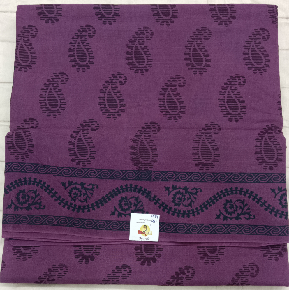 Sungudi cotton 10.5yards 49"