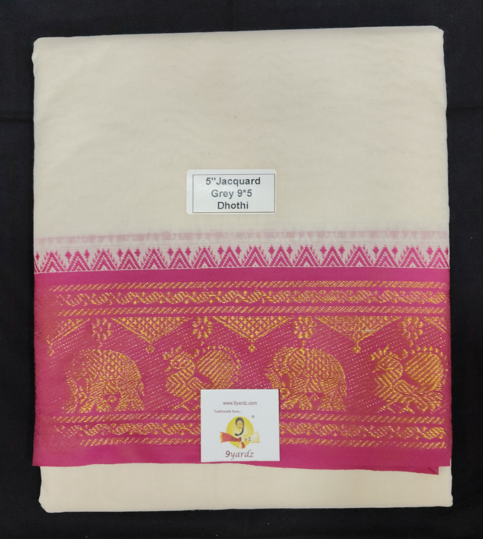 Cotton Dhothi Jacquard 9*5