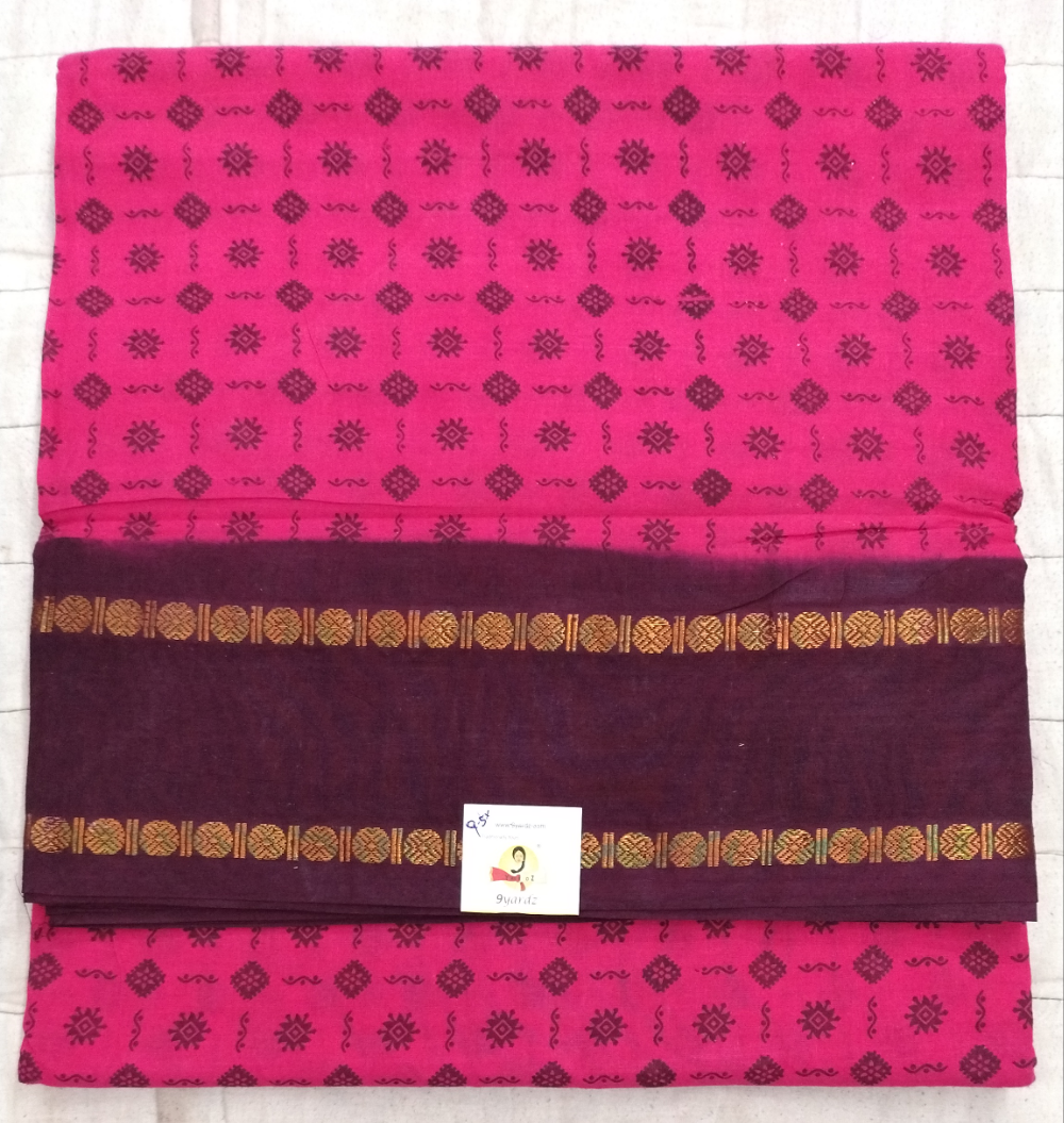 Sungudi cotton 9.5 yards madisar