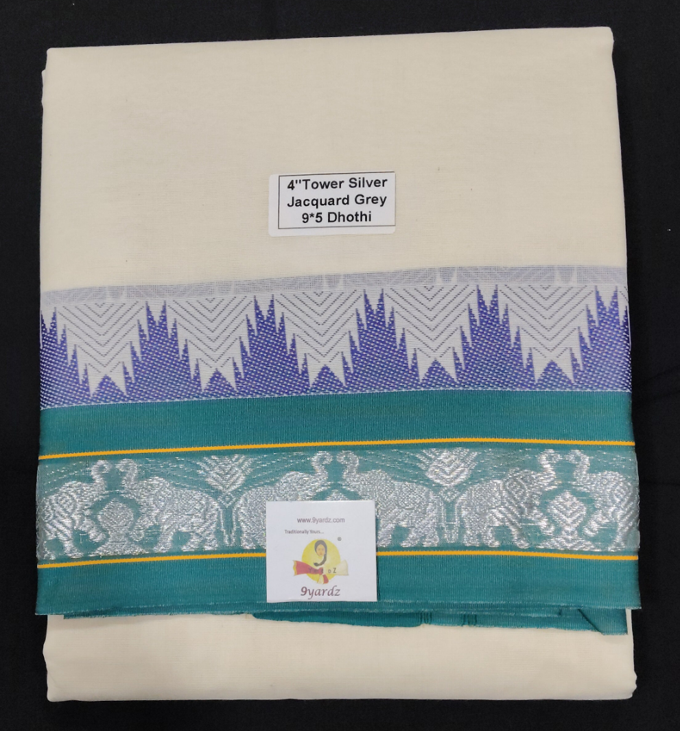 Cotton Dhothi Jacquard 9*5