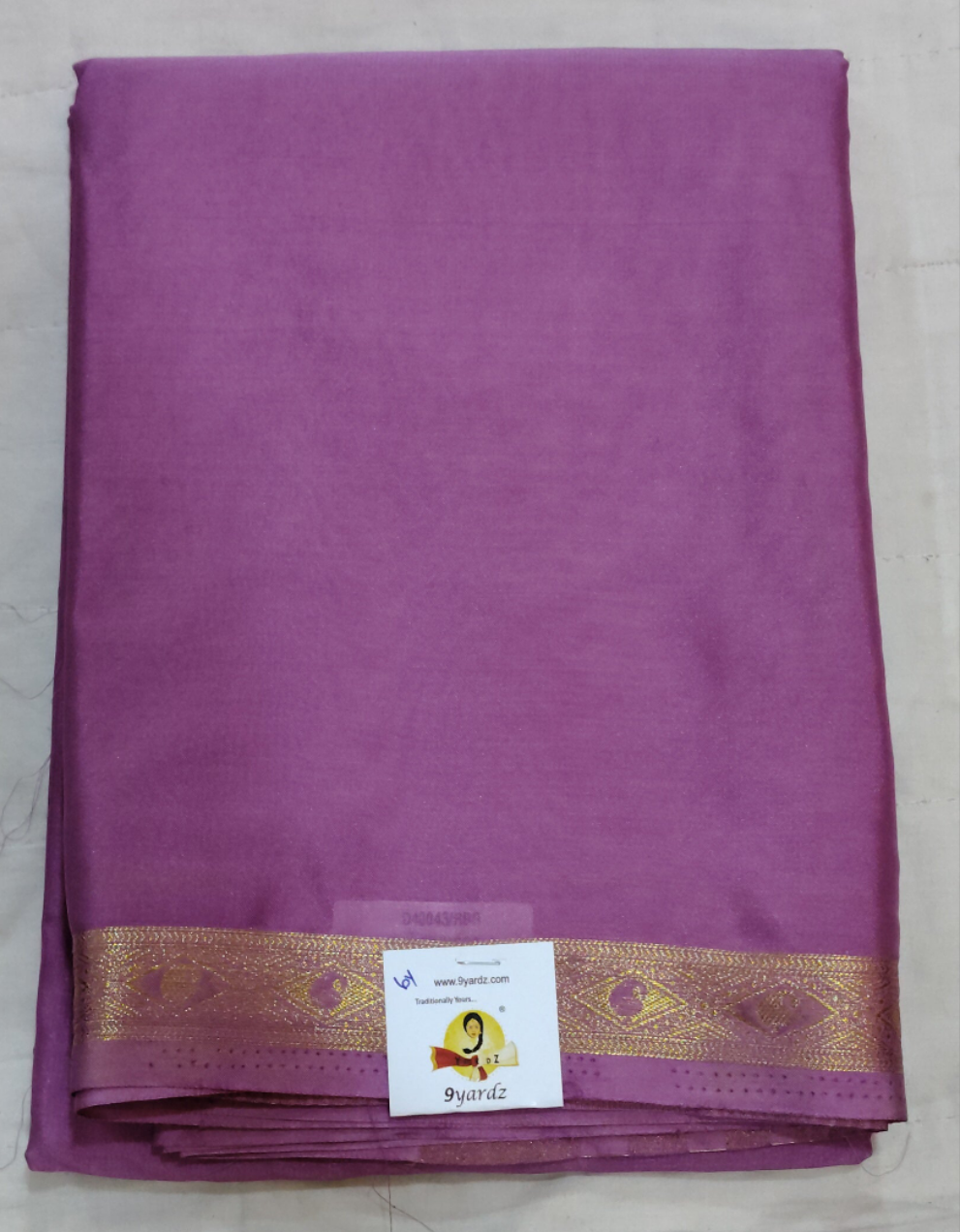 Synthetic Mysore silk 6yardz