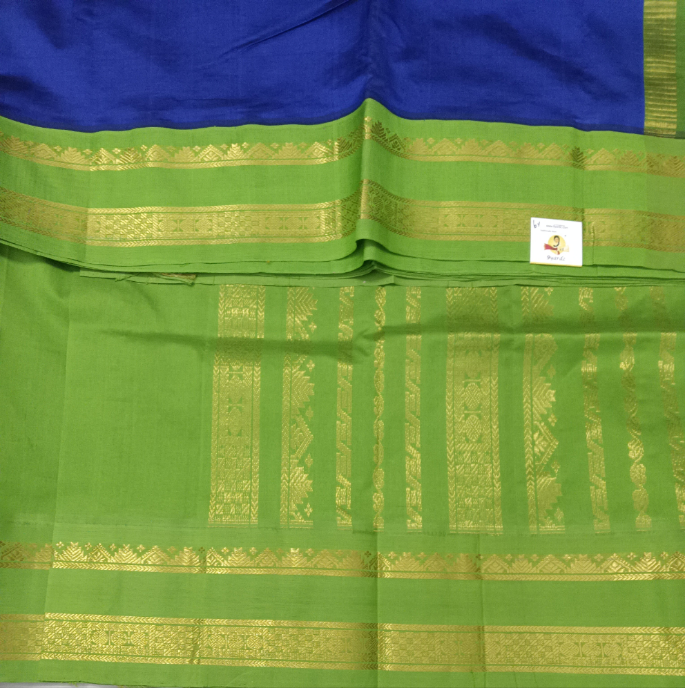 Semi silk Plain Korvai 6Yards