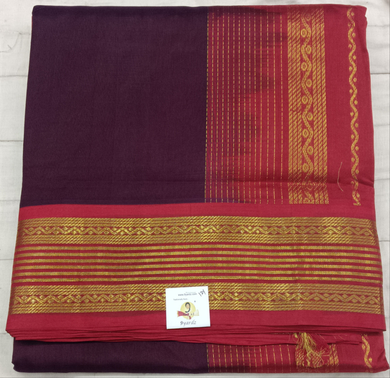 Pure silk cotton Korvai 12yardz