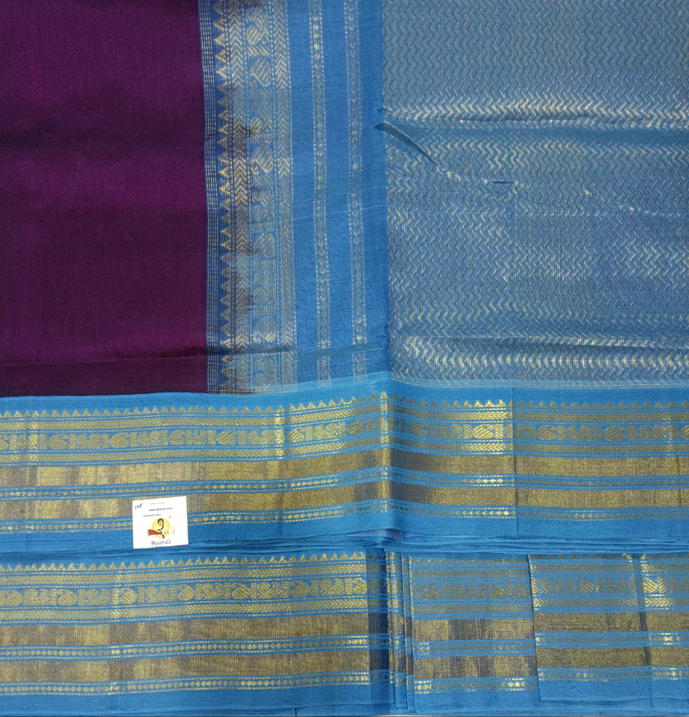 Pure silk cotton -Korvai 10yards madisar
