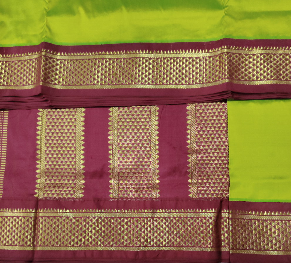 Pure silk madisar 9.5yards