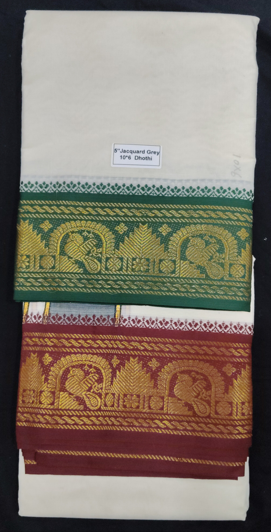 Cotton Dhothi Jacquard 10*6